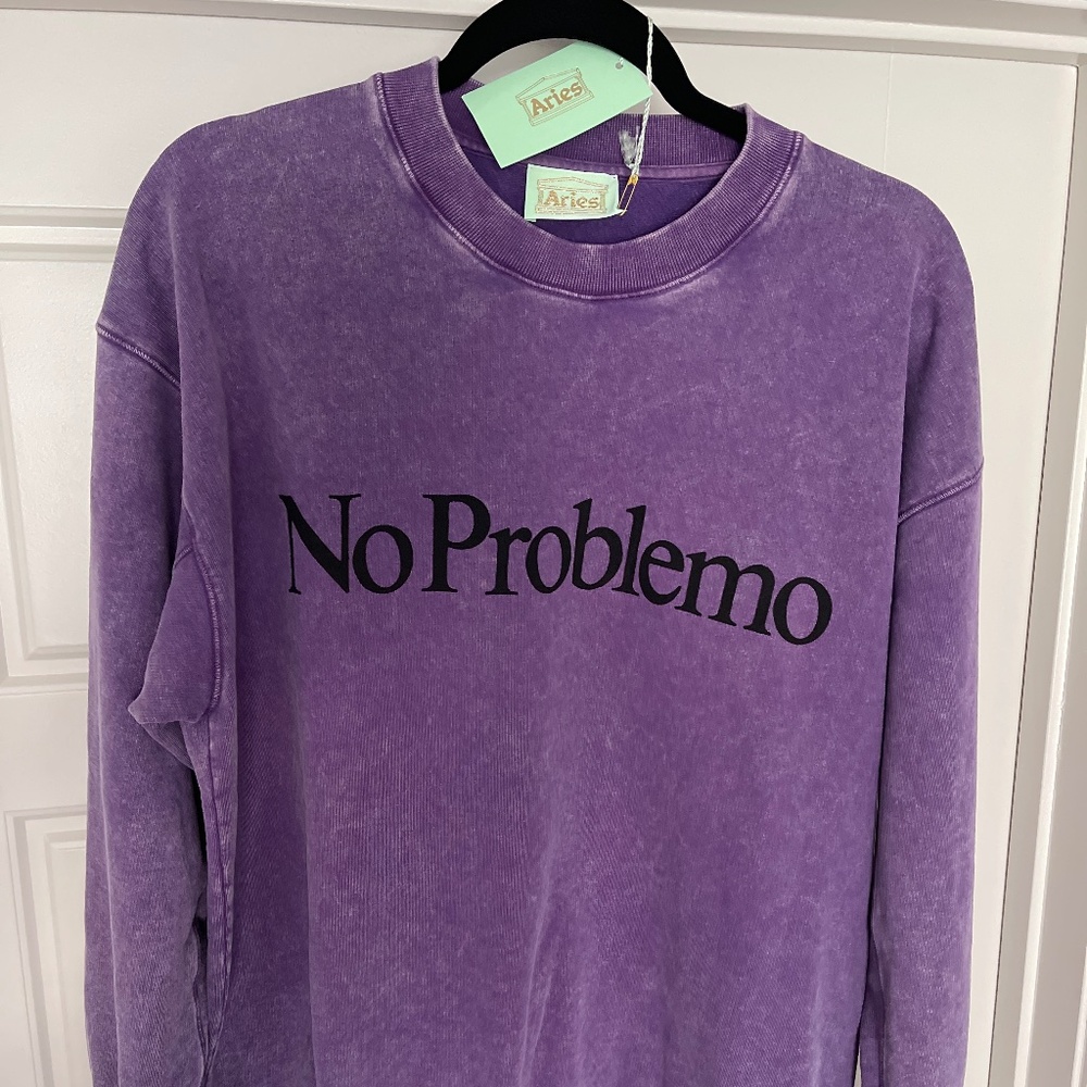 Aries sweatshirt: “No Problemo” (large)